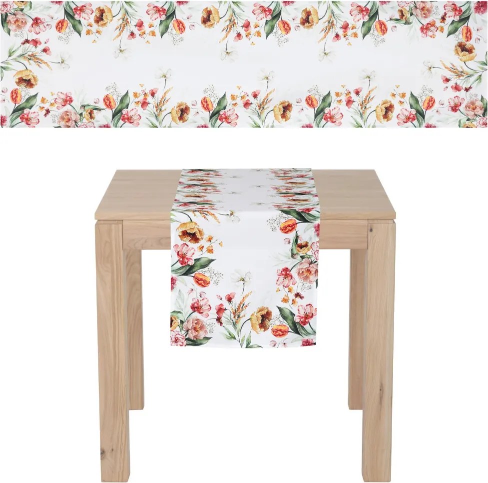 Behúň na stôl Floralis, 150x40 cm