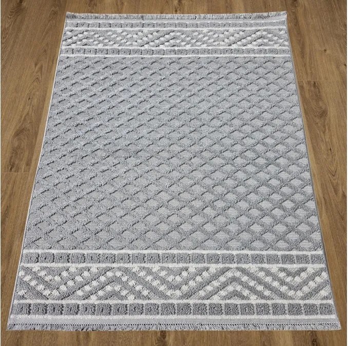 DC Koberec Milano 027 sivá krémová Rozmer: 80×200 cm