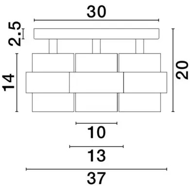 Stropné svietidlo Sianna 3