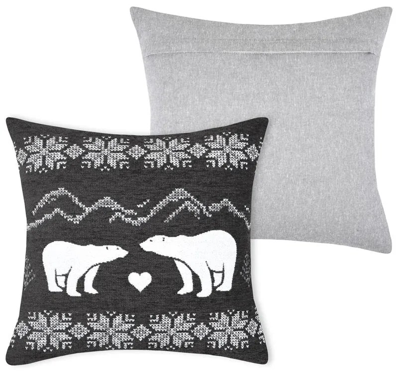 Vianočný dekoračný vankúš macko 45x45 cm