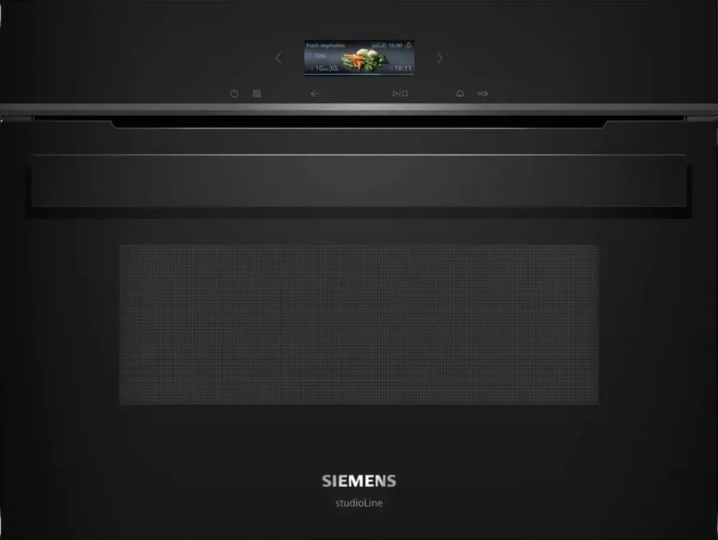 Siemens iQ700, vstavaná mikrovlnná rúra, 60 x 45 cm, čierna, CE932GXB1