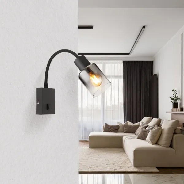 Globo 54308W - Nástenná lampa HUBERTUS 1xE14/40W/230V