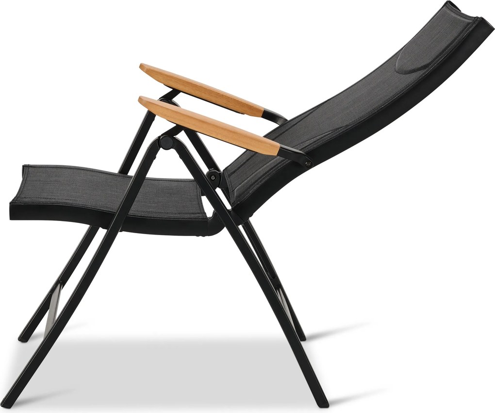 Záhradné kreslo s nastaviteľným vysokým operadlom