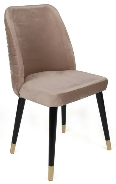 Sada jedálenských stoličiek Hugo Beige and Black,4 ks
