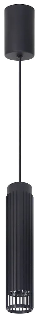 Závesné svietidlo Vertical, 1x čierne kovové tienidlo