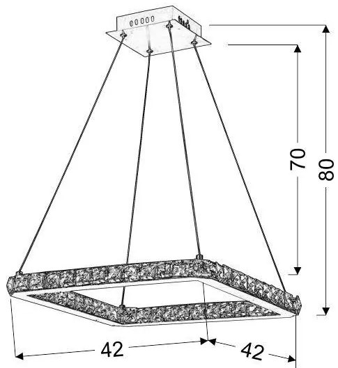 Závesné svietidlo LORDS LED Candellux