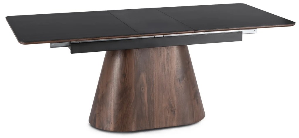 PROXIMA.store - Rozkladací jedálenský stôl LIZBONA FARBA: čierna, konštrukcia: orech