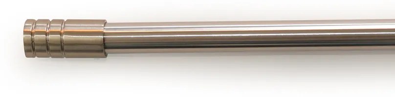 Gardinia Roztiahnuteľná garniža oceľ Valec, 120 - 210 cm