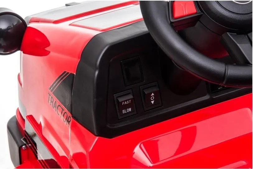 LEAN CARS Elektrický traktor s prívesom CH9959 červený