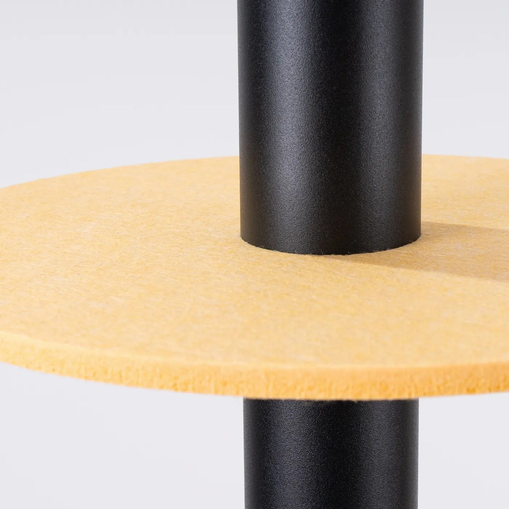 Závesné svietidlo Pelta 1, 1x čierne kovové tienidlo, y