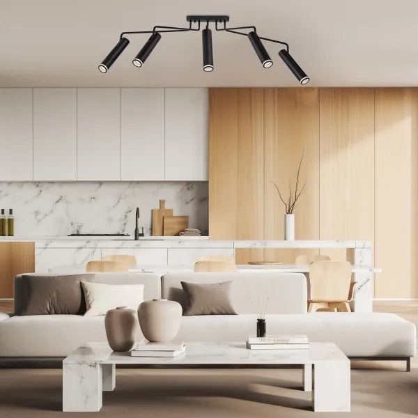 Rabalux 73040 - Prisadený luster SENOBIA 5xGU10/35W/230V