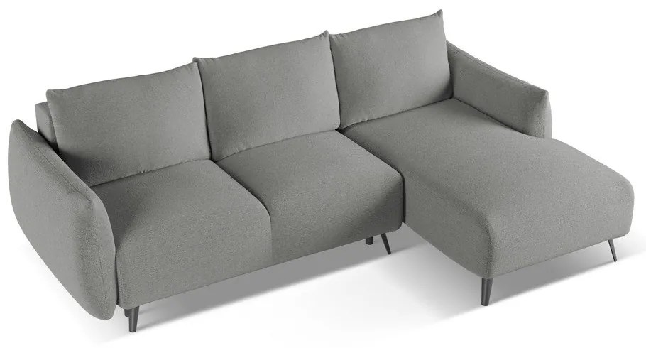 Svetlosivá rohová pohovka (pravý roh) Malie – Makamii