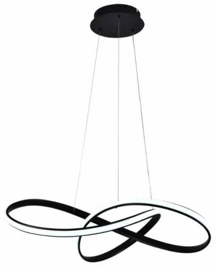 Brilagi - LED Stmievateľný luster na lanku COSMOWAVE LED/70W/230V čierna + DO
