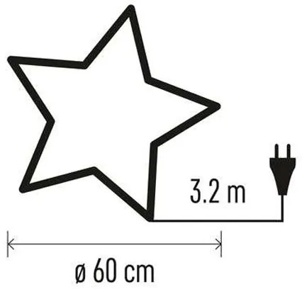 Vianočná dekorácia  1xE14/25W/230V pr. 60 cm strieborná