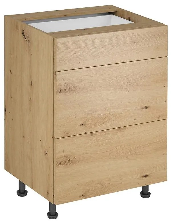 Skrinka do kuchyne Langen d60s3 push dub artisan