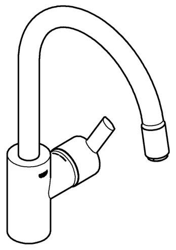 GROHE 32671002 - Drezová batéria FEEL lesklý chróm