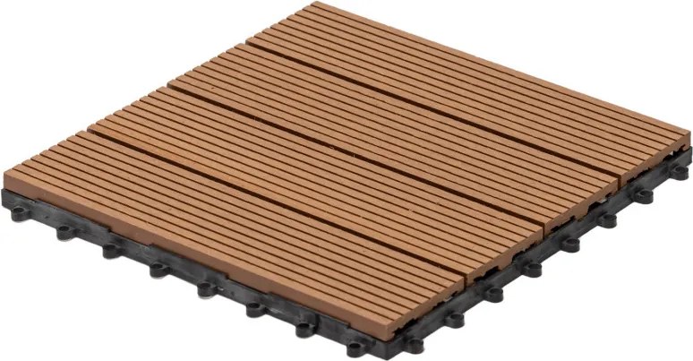 WPC dlaždice LEGI BASE 30 x 30 cm, teak