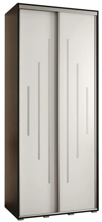 Skriňa 45 Canaris 12 120 čierna/biela/silver