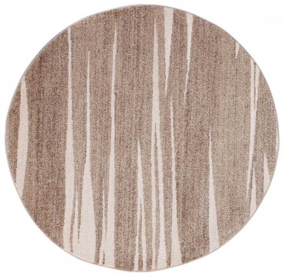 Kusový koberec Albi béžový kruh, Velikosti 130x130cm
