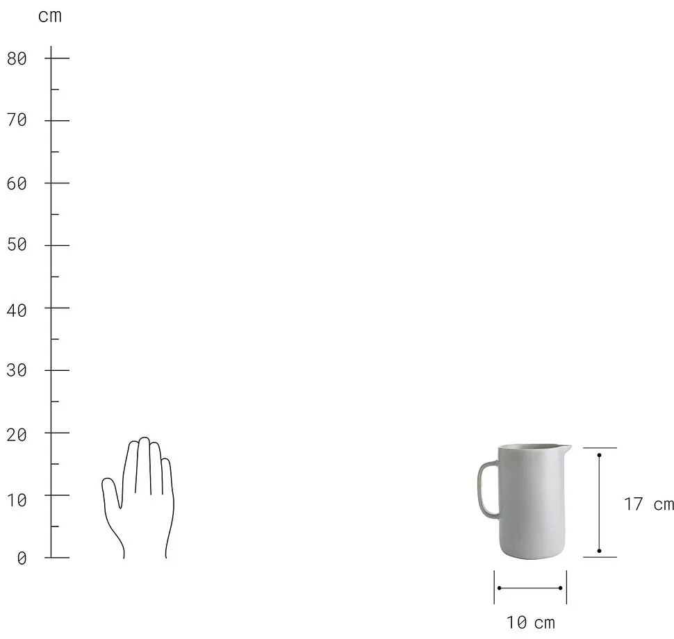 CASA NOVA Krčah 1100 ml - sivá