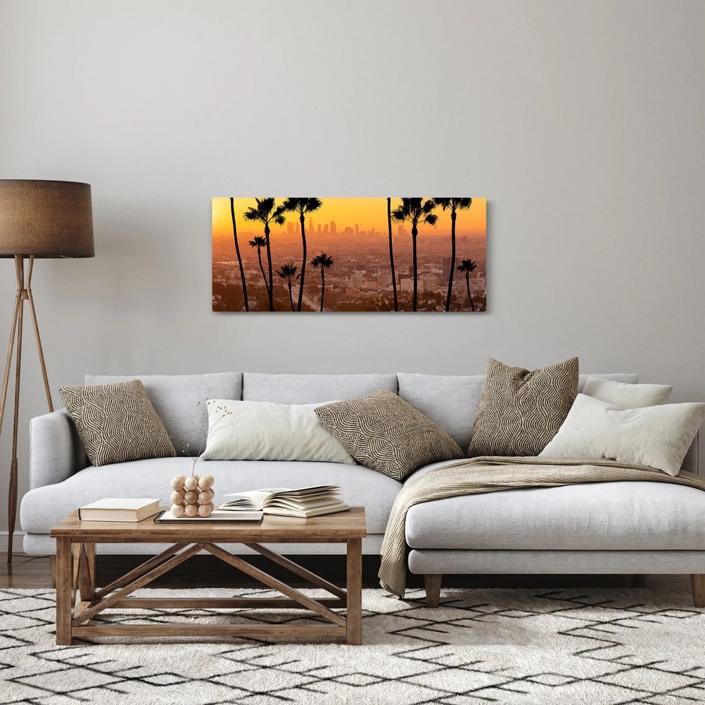 Obraz - Panorama Los Angeles (120x50 cm)