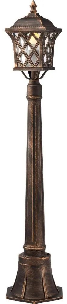 Redo 9961 - Vonkajšia lampa BREMEN 1xE27/42W/230V IP23 zlatá/patina UN1588