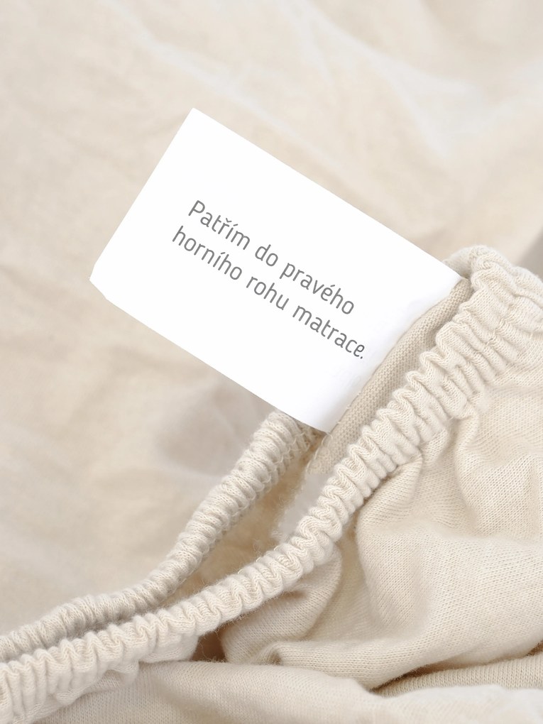 Jersey plachta Classic 140 x 200 cm – prírodná