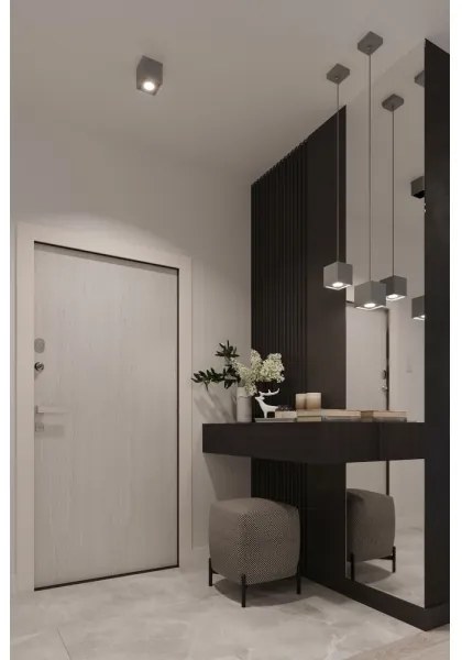 Sollux SL.0024 - Bodové svietidlo QUAD 1 1xGU10/10W/230V šedá