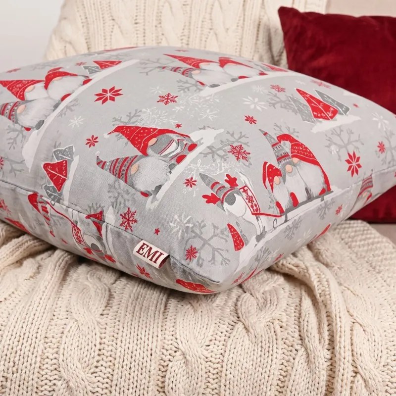 Vianočné obliečky Buddy červené EMI, Štandardný set jednolôžko obsahuje 1x 140x200 + 1x 70x90