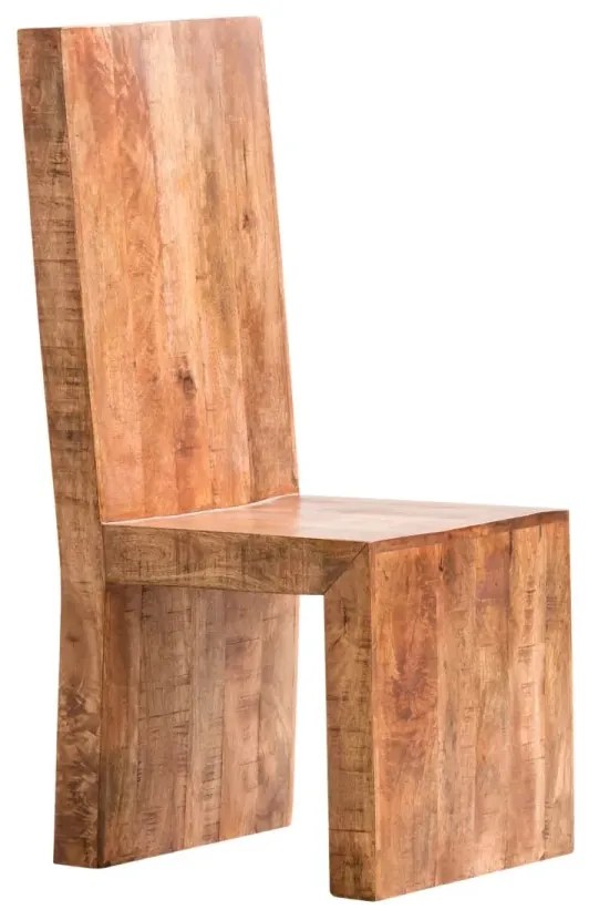 furniture-nabytek.cz - Masívna jedálenská stolička z mangového dreva, lakovaná, hnedá