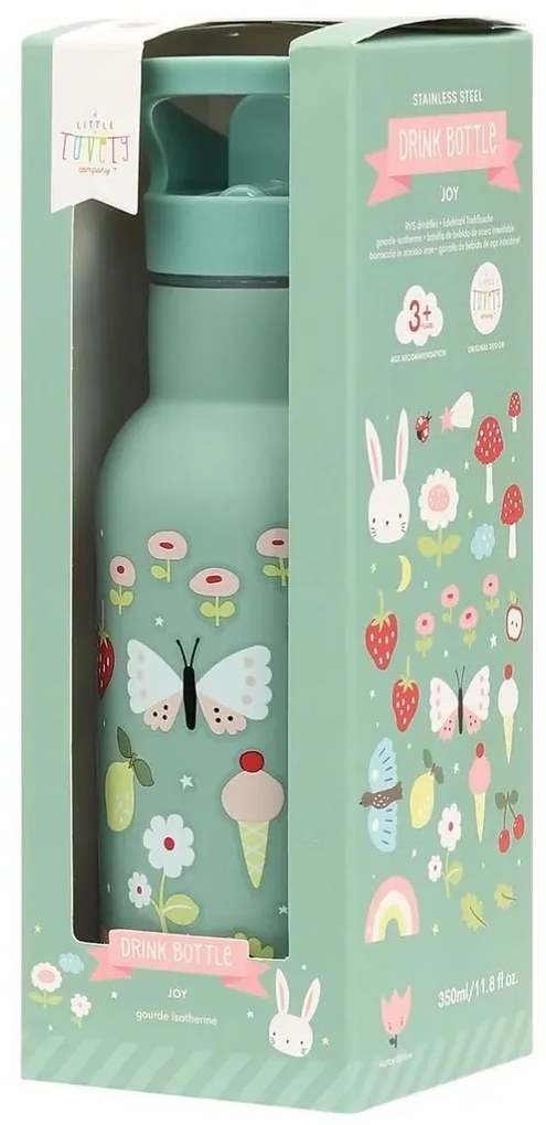 A Little Lovely Company Nerezová detská fľaša na pitie: Radosť