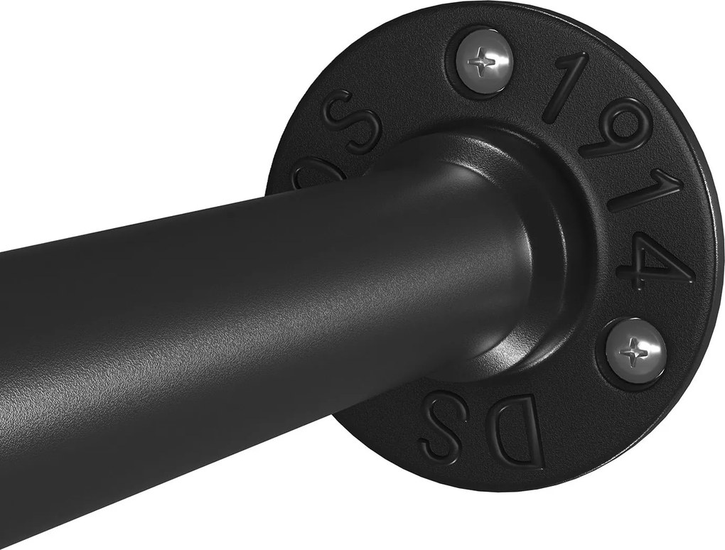 Nástenné vešiaky na šaty, sada 2 ks, čierne