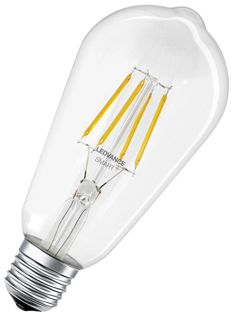 LEDVANCE Inteligentná LED žiarovka SMART+ BT, E27, ST64, 6W, 806lm, 2700K, teplá biela, číra
