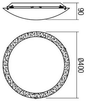 Redo 05-867 - LED Stropné svietidlo ARTEMIS LED/18W/230V pr. 40 cm strieborná