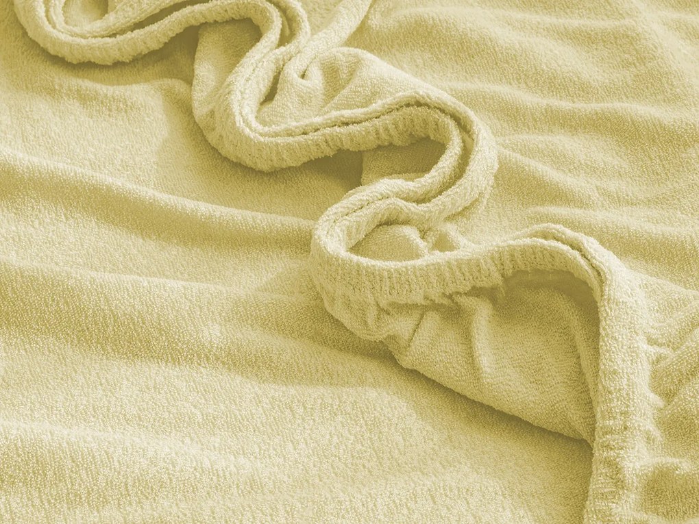 XPOSE® Froté plachta Exclusive - žltá 140x200 cm