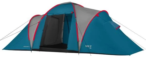 Rodinný stan NILS Camp NC6431 Highland IV modrý/svetlo sivý
