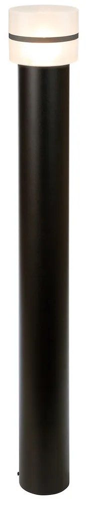 Exteriérové svietidlo Mia, 1x plastové/čierne kovové tienidlo, (80 cm)