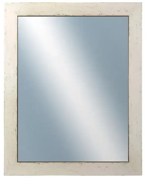 DANTIK - Zrkadlo v rámu, rozmer s rámom 40x50 cm z lišty RETRO biela (2531)  | BIANO
