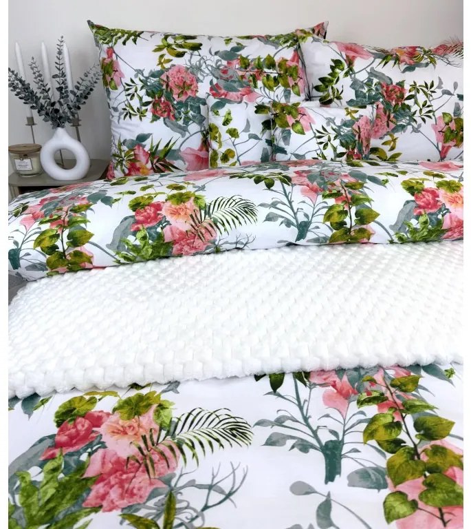 INTERMEDIC SK Posteľná bielizeň Spring Flowers 140x200/70x90 – bavlna, kvetinový vzor, zips