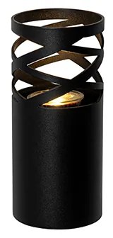 Dizajnová nástenná lampa čierna - Arre