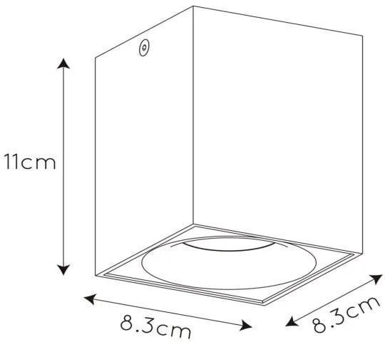 Lucide 09913/05/36 - LED Stmievateľné bodové svietidlo BENTOO 1xGU10/5W/230V šedá
