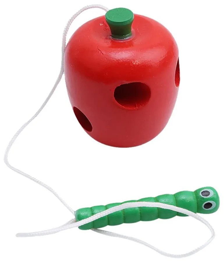 DAALO Drevená hračka - červík v jablku
