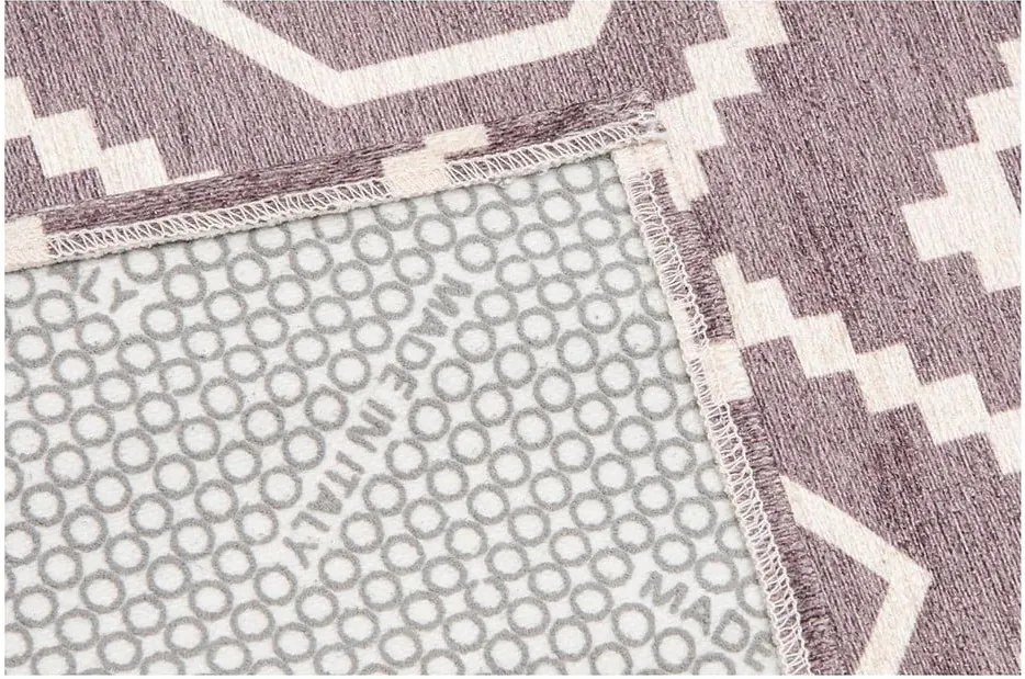 Vysokoodolný kuchynský koberec Honeycomb Hazel, 60x150 cm