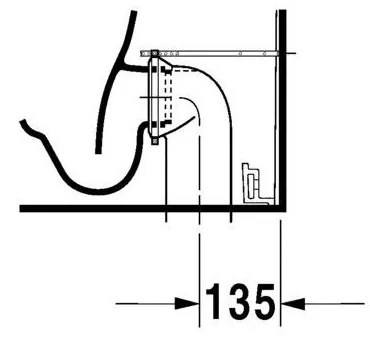 DURAVIT Darling New WC misa kombi s Vario odpadom, 370 mm x 400 mm x 630 mm, s povrchom WonderGliss, 21380900001