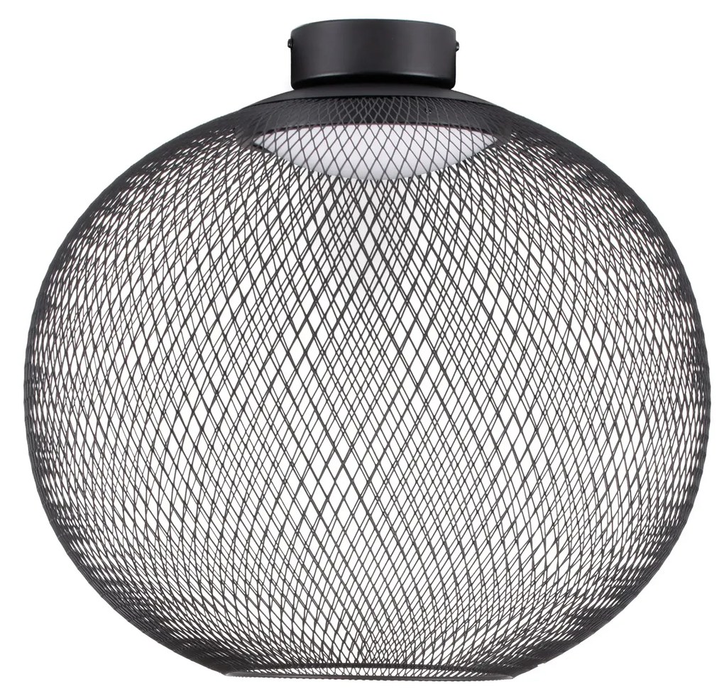 LED čierne moderné stropné svietidlo Kinetic 50
