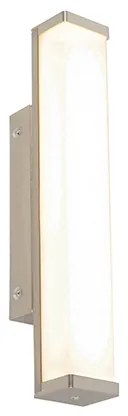 Kúpeľňová nástenná lampa oceľ 32 cm vrátane LED IP44 - Cascada