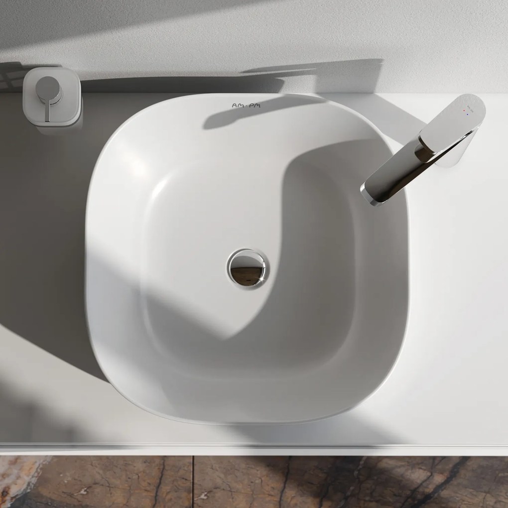 Pultové umývadlo 43 AM.PM Func MFAWCC30430WG biele lesklé