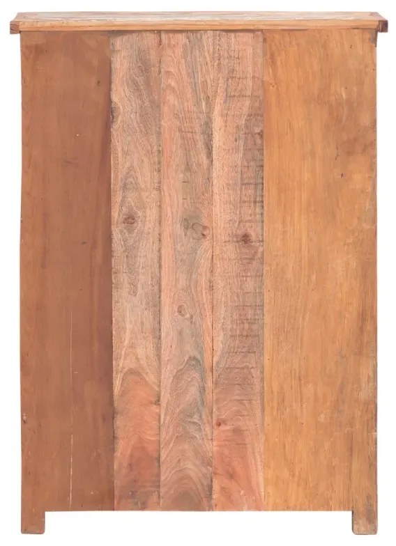 furniture-nabytek.cz - Masivní komoda Wakefield z recyklovaného dřeva, lakovaná, vícebarevná – 77×42×108 cm