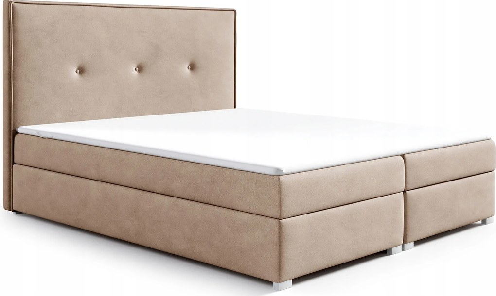 Kontinentálna posteľ Dva kontajnery matrac Bonell Larmo 160x200 Béžová