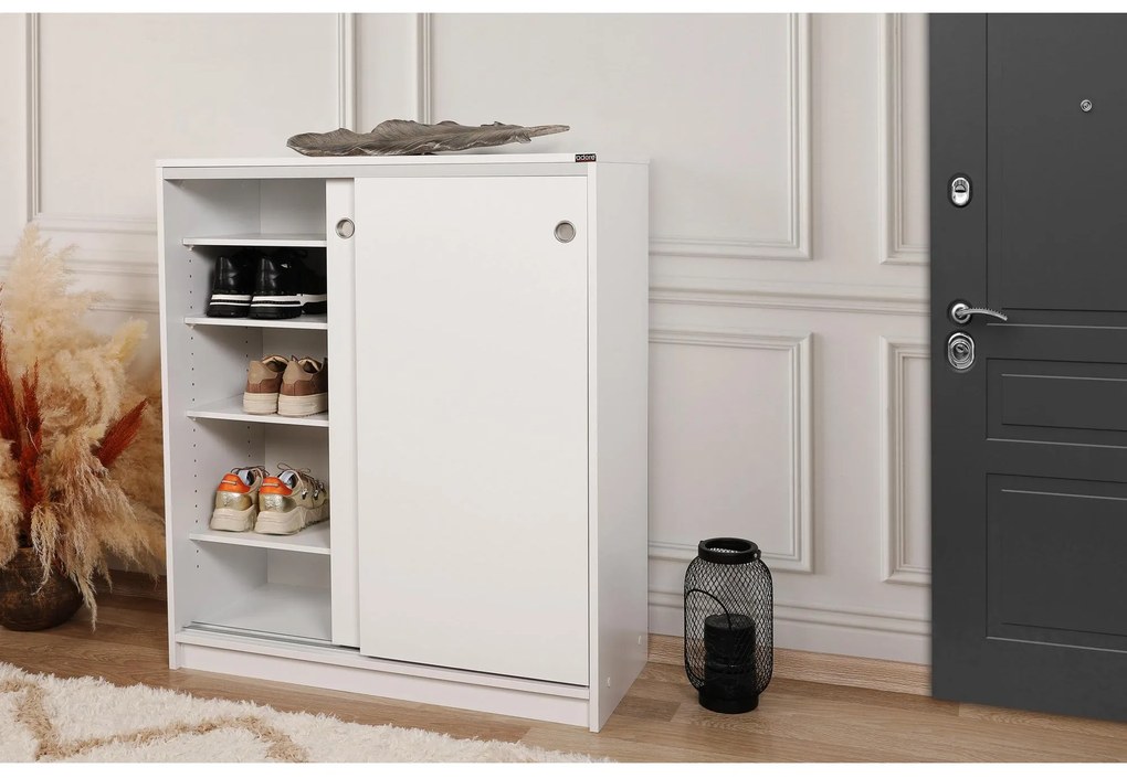 Botník (skrinka na topánky) Butoti 7 (biela). Akcia -18%. Vlastná spoľahlivá doprava až k Vám domov. 1094676